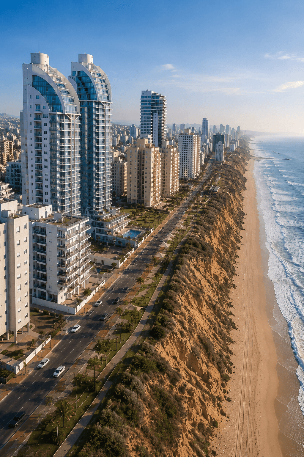 Littoral israelien vu du ciel